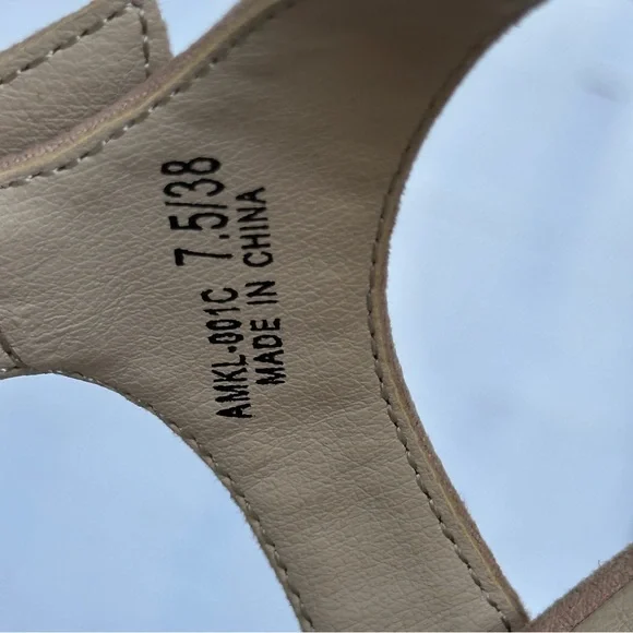 Chinese Laundry Tan Prom Wedding Date Party ‎ Sexy Platform Shoes Sz 7.5/38 - Picture 9 of 9